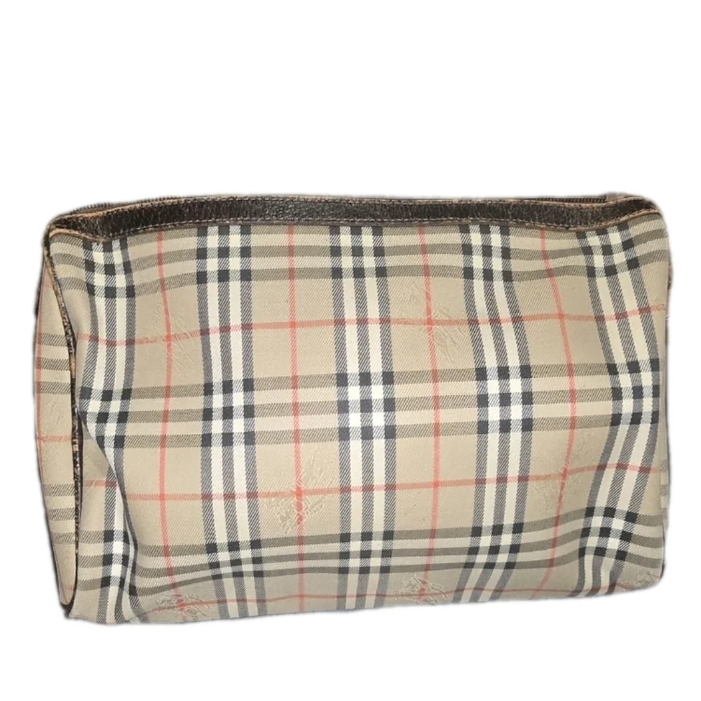 Vintage Burberry Plaid Toiletry Bag